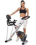 YOSUDA 3-in-1 Heimtrainer Fahrrad Klappbar, Faltbares Heimtrainer 150kg Belastbar, Platzsparendes...