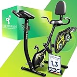 Tretmann NEU 3in1 Heimtrainer Fahrrad klappbar -extra komfortabel& leise- [SoftFoam] DEKRA geprüft...